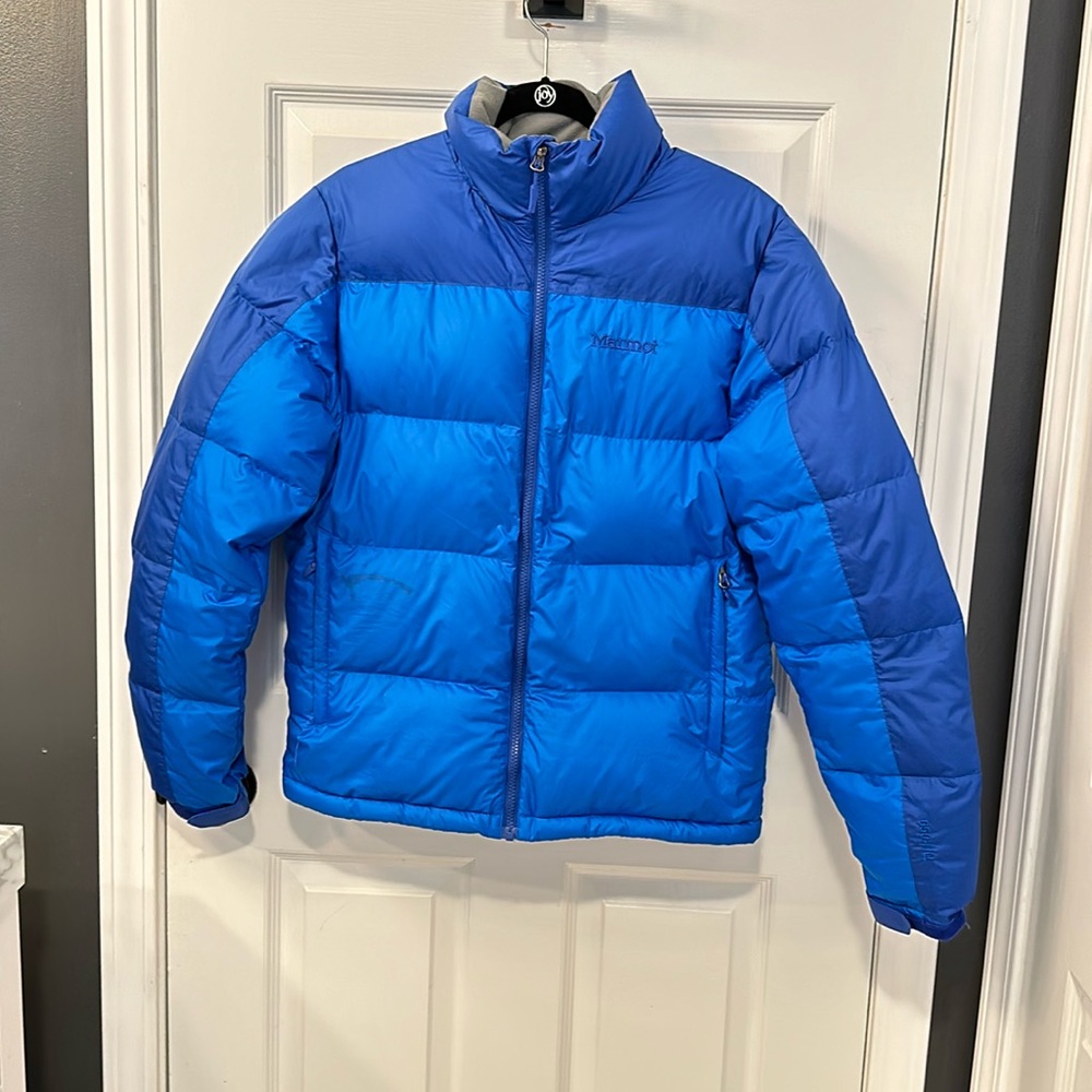 Marmot men’s 650 fill down puffer, sz small